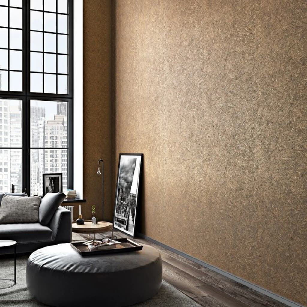Noordwand Vintage Deluxe Wallpaper Stucco Look Brown
