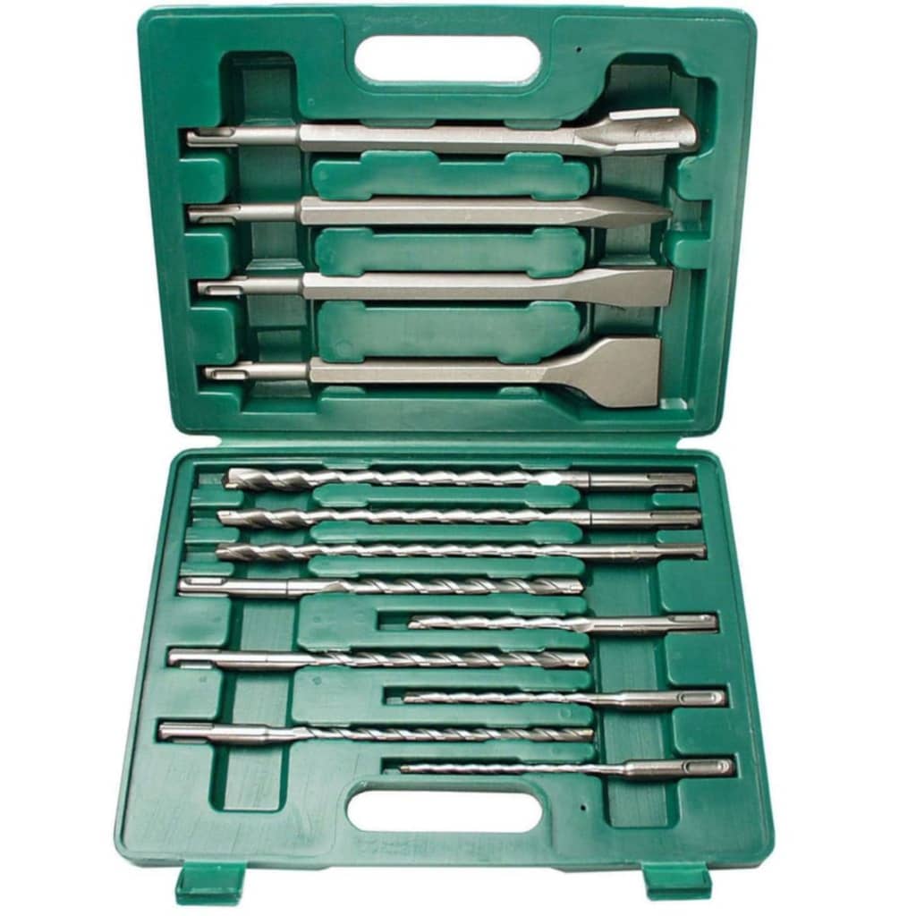 BrÌ_der Mannesmann 13 Piece Drill Bit and Chisel Set SDS-Plus 12588