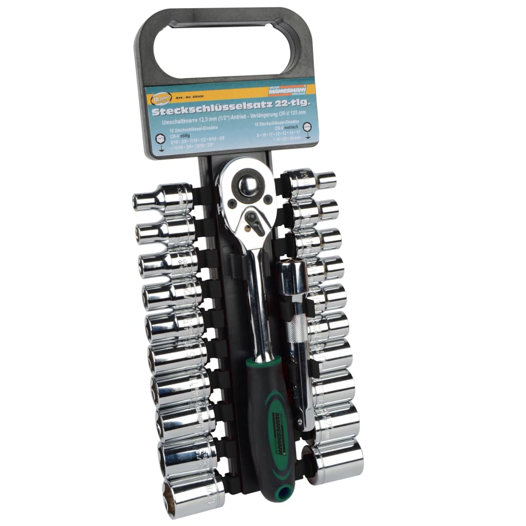 BrÌ_der Mannesmann 22 Piece Socket Wrench Set