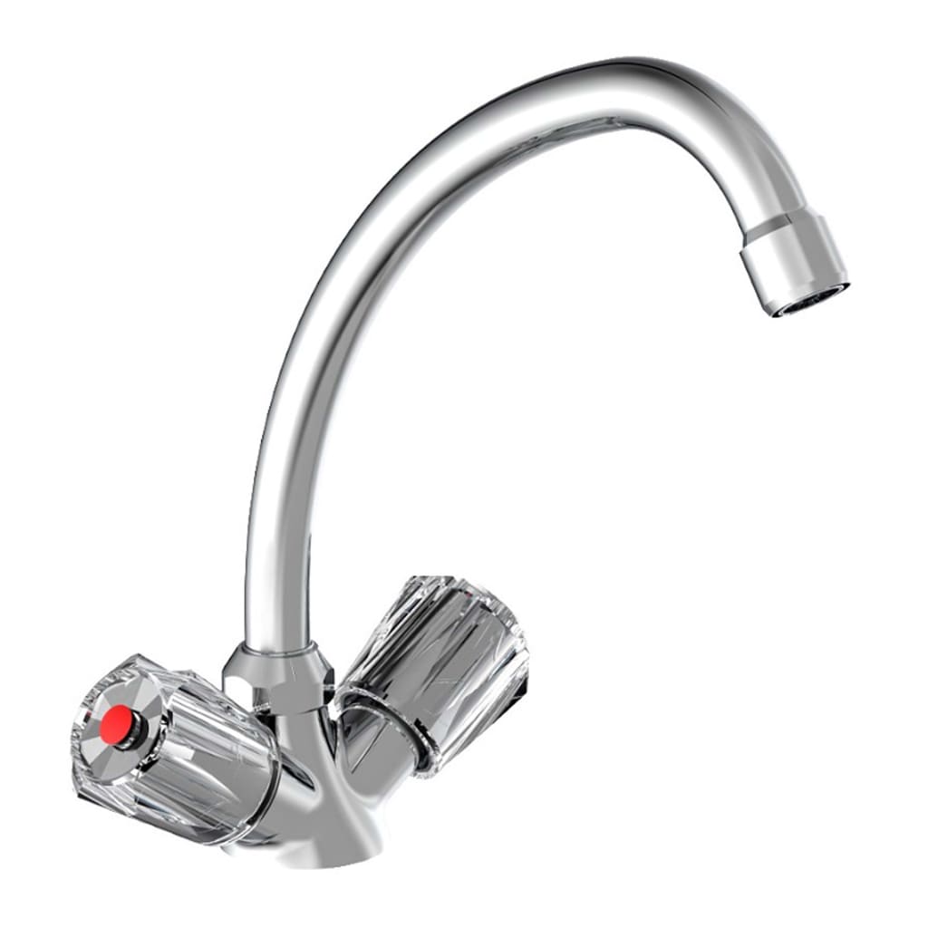 SCHÌÏTTE 2-Handle Sink Mixer Duo-Mix II Low Pressure Chrome