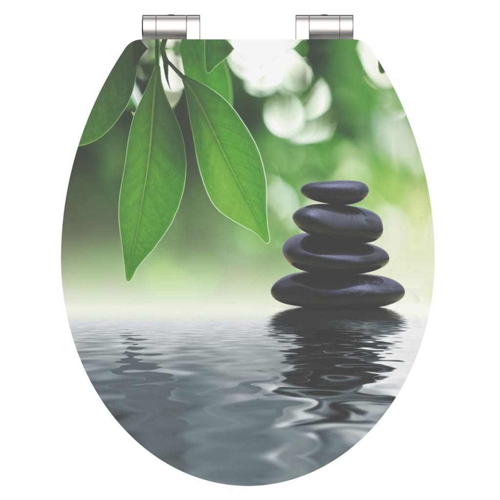 SCHÌÏTTE High Gloss Toilet Seat with Soft-Close OASIS MDF