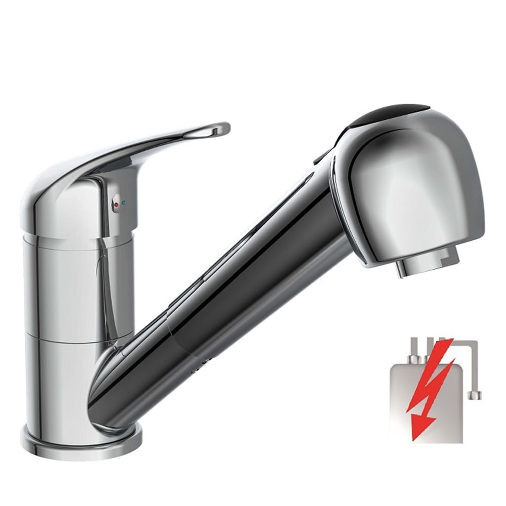 SCHÌÏTTE Sink Mixer with Pull-out Spray ULTRA Low Pressure Chrome
