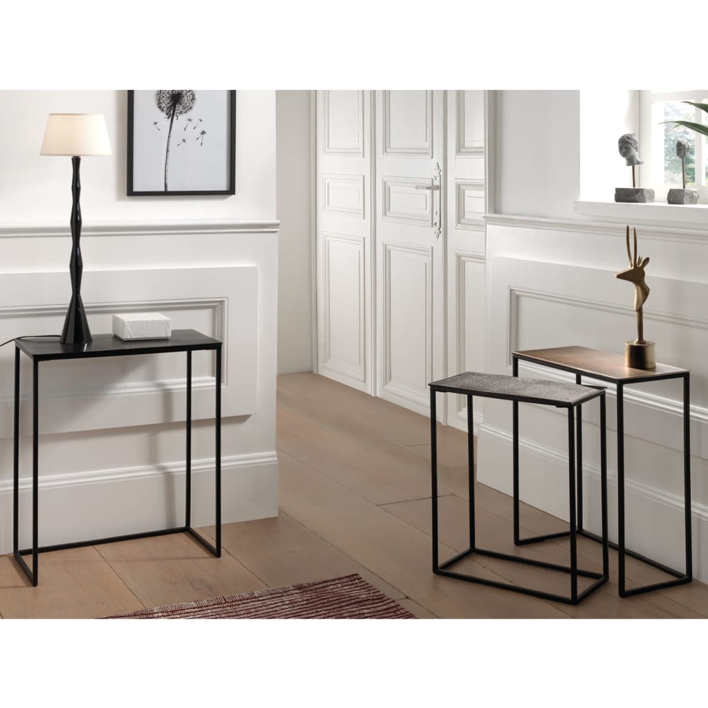 Rousseau 3 Piece Side Table Set Triplex Metal Multicolour