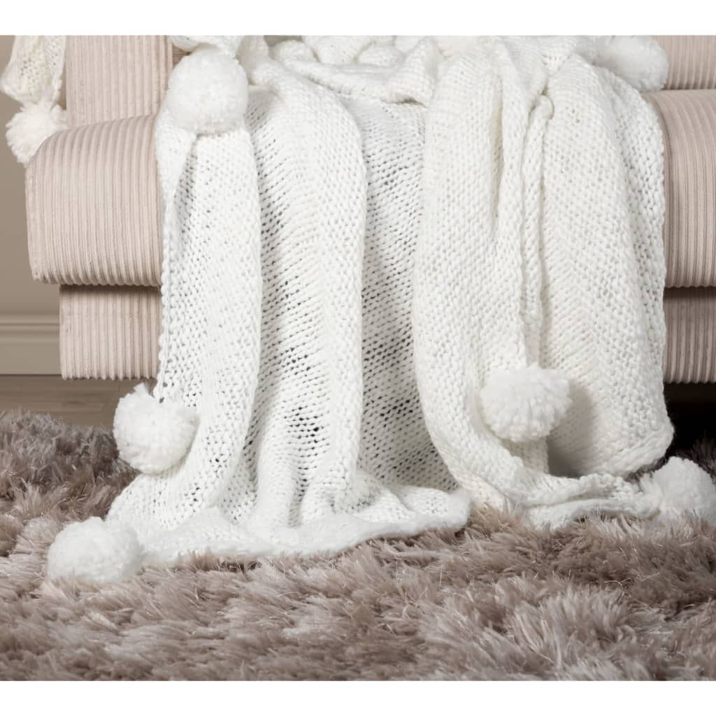 Venture Home Throw Anny 170x130 cm Acrylic White