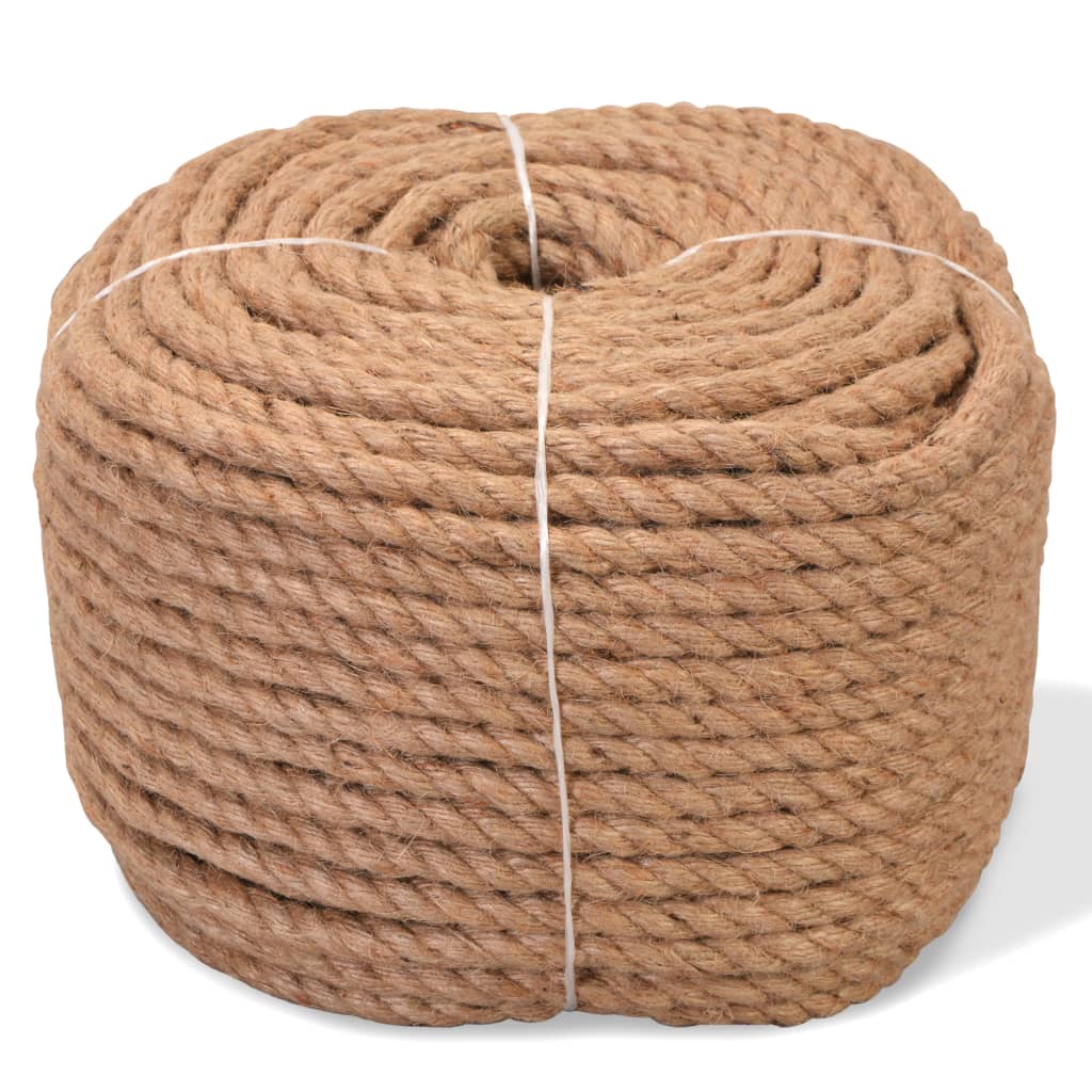vidaXL Rope 100% Jute 6 mm 500 m