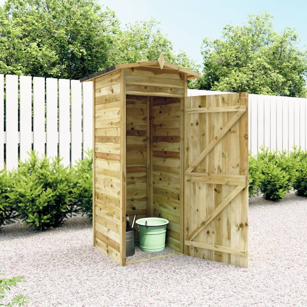 vidaXL Garden Storage Shed Impregnated Pinewood 100x100x210 cm
