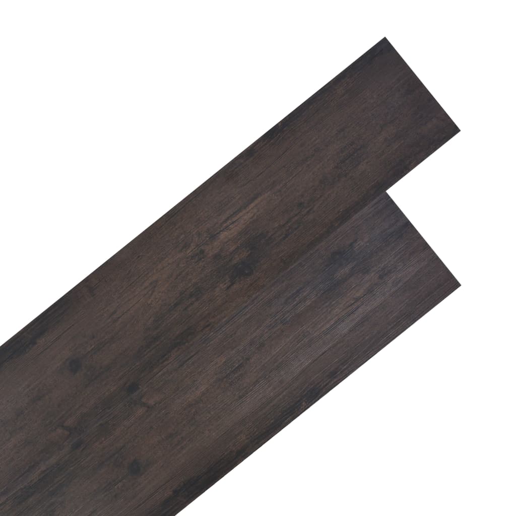 vidaXL Non Self-adhesive PVC Flooring Planks 5.26 må_ 2 mm Oak Dark Grey