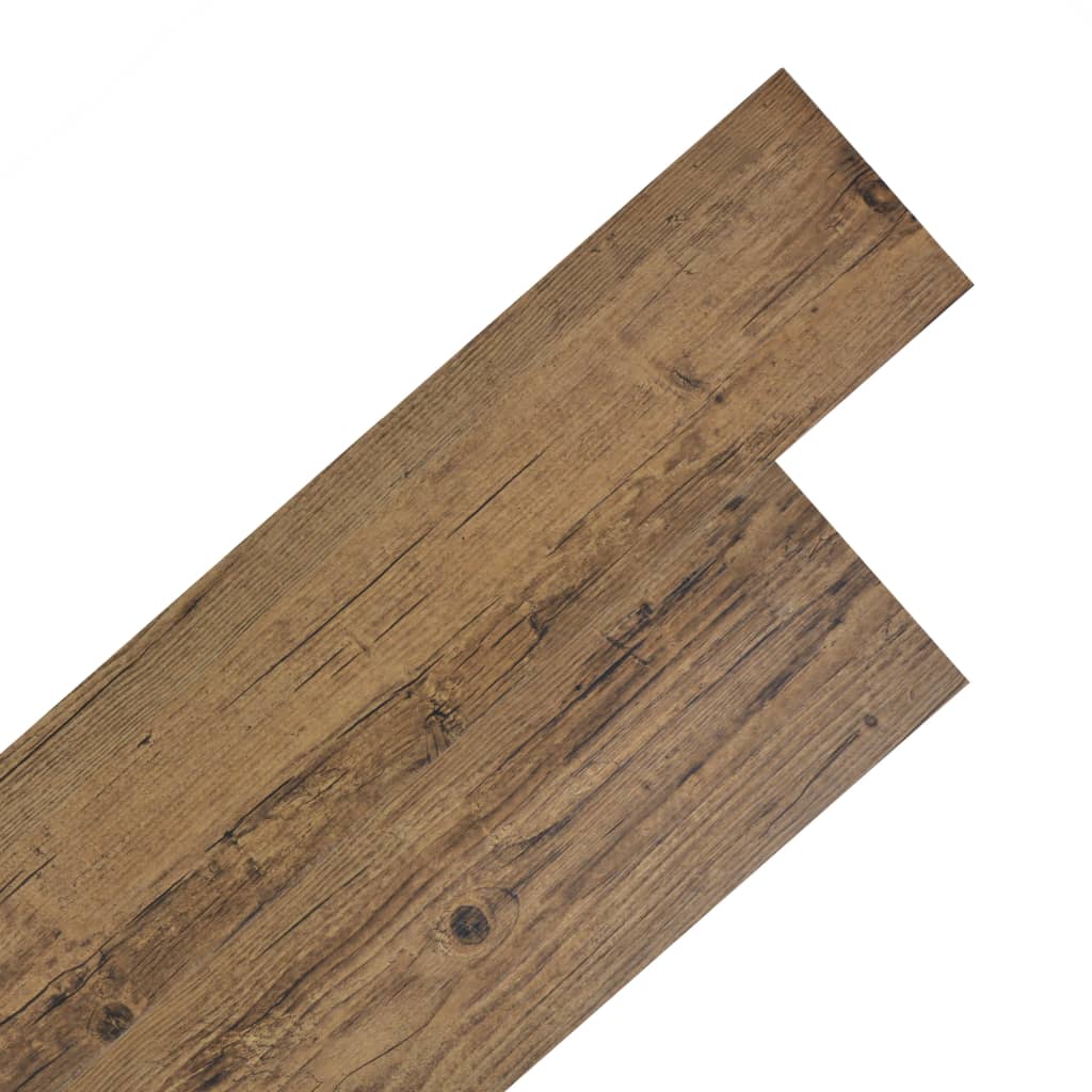 vidaXL Self-adhesive PVC Flooring Planks 5.02 må_ 2 mm Walnut Brown