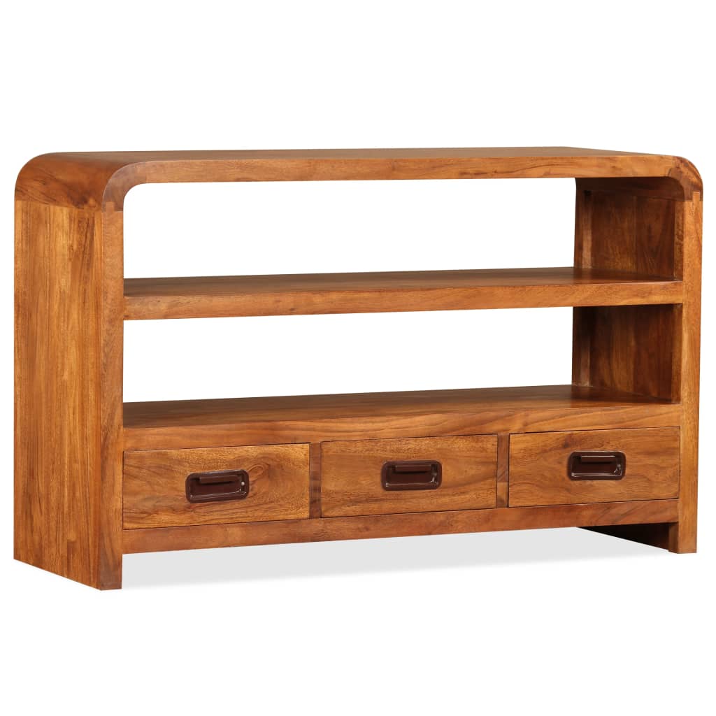 vidaXL TV Cabinet Solid Wood Acacia 90x30x55 cm