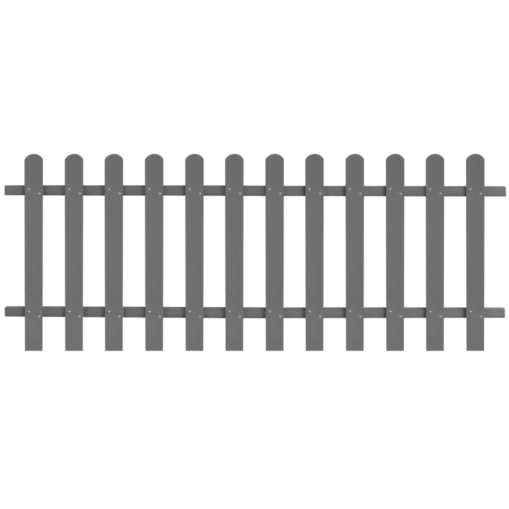 vidaXL Picket Fence WPC 200x80 cm