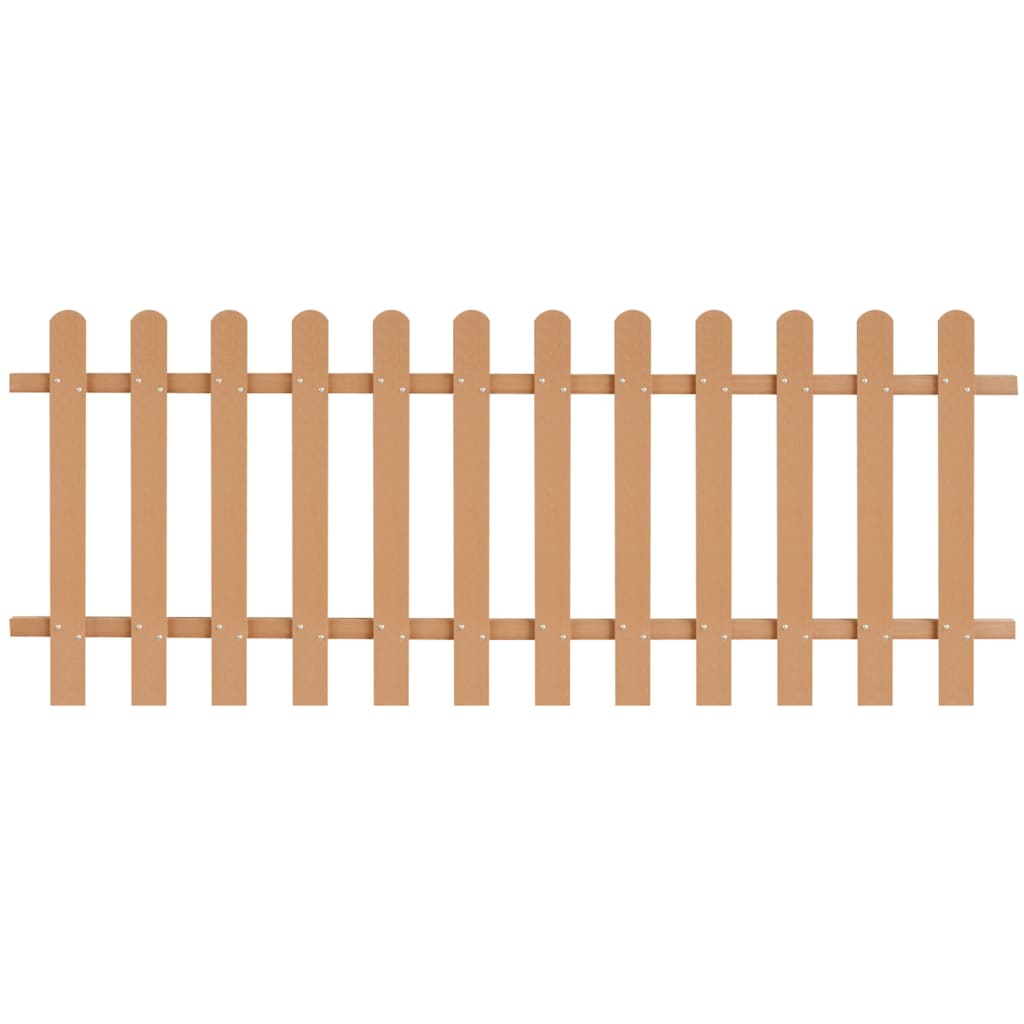 vidaXL Picket Fence WPC 200x80 cm