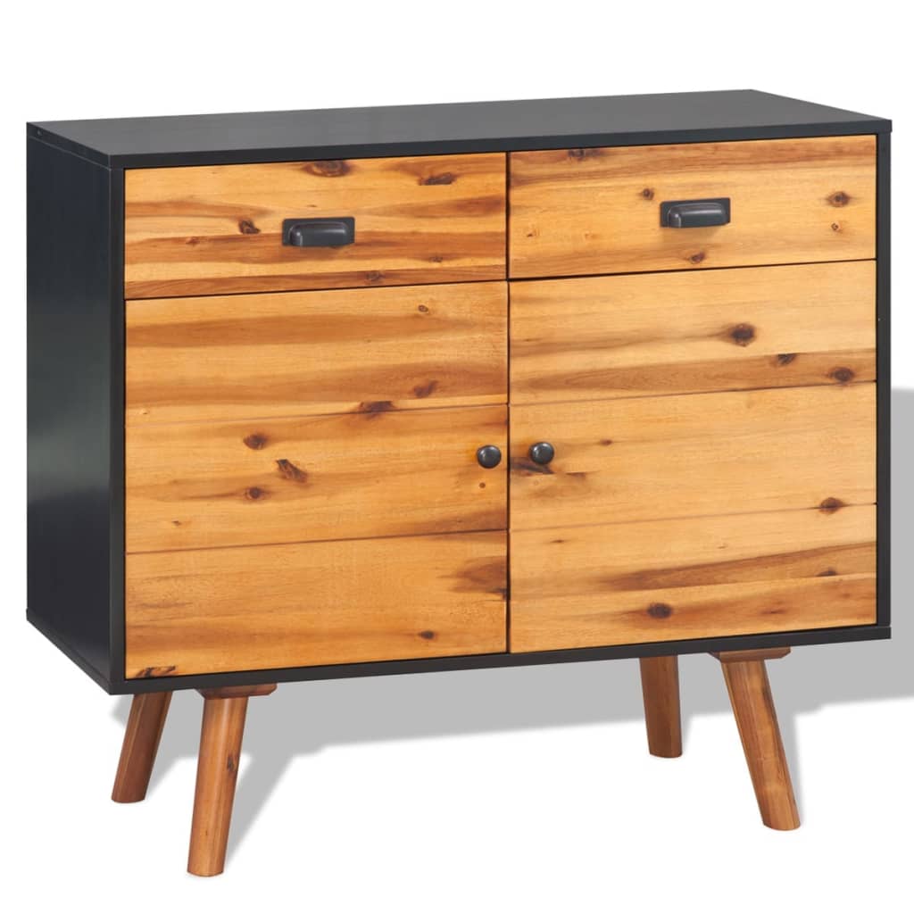 vidaXL Sideboard Solid Acacia Wood 90x33.5x83 cm