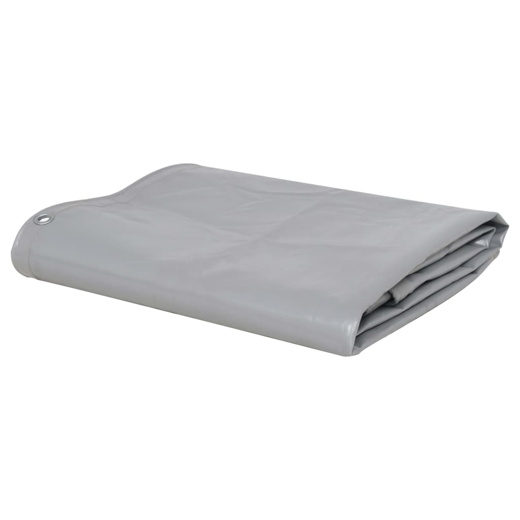 vidaXL Tarpaulin 650 g/må_ 3x6 m Grey