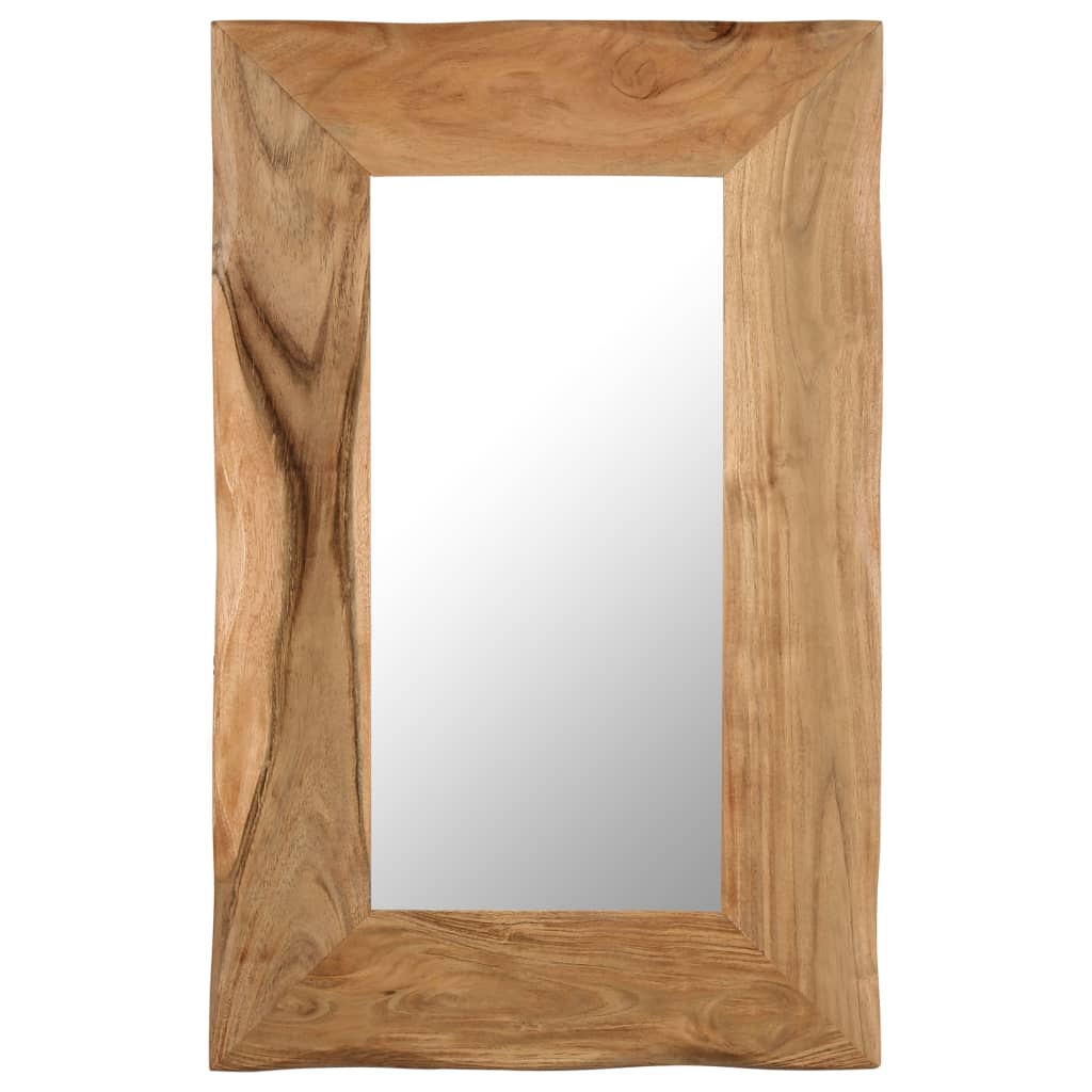 vidaXL Cosmetic Mirror 50x80 cm Solid Acacia Wood