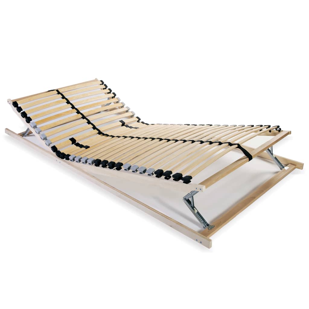 vidaXL Slatted Bed Base with 28 Slats 7 Zones 90x200 cm