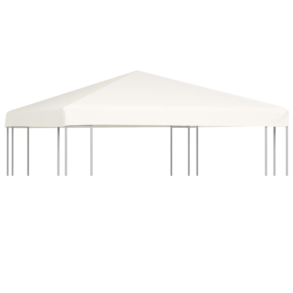 vidaXL Gazebo Top Cover 310 g/må_ 3x3 m Cream White
