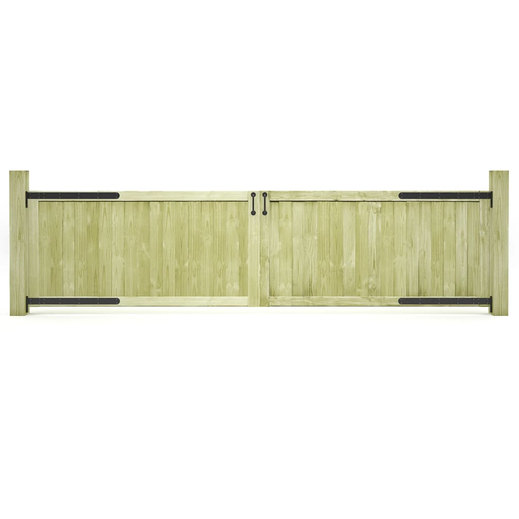 vidaXL Garden Gates 2 pcs Impregnated Pinewood 300x75 cm