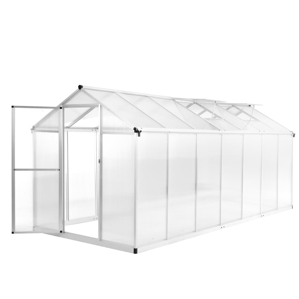 vidaXL Greenhouse Aluminium 421x190x195 cm 15.6 må_