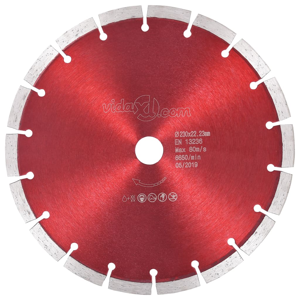 vidaXL Diamond Cutting Disc Steel 230 mm
