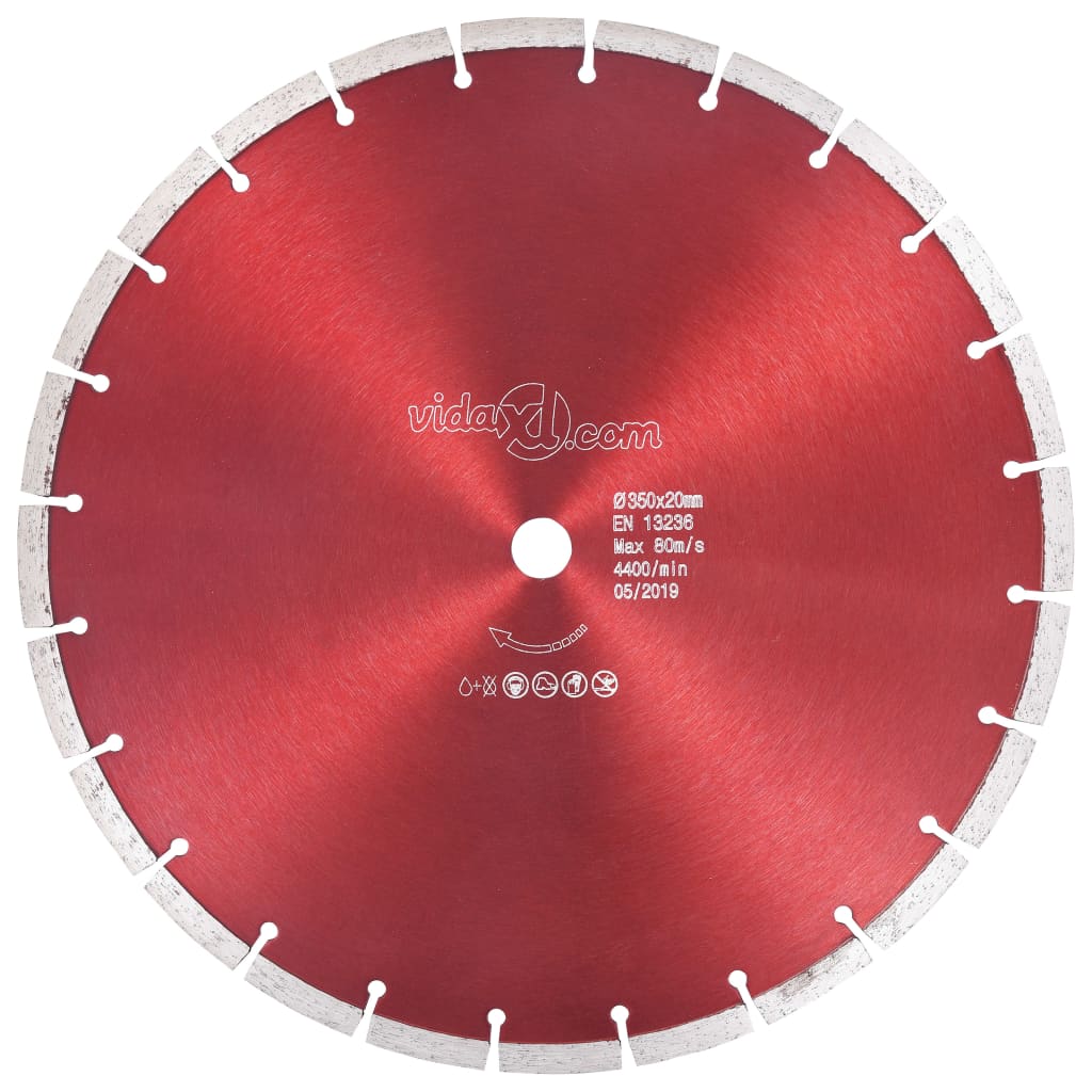 vidaXL Diamond Cutting Disc Steel 350 mm