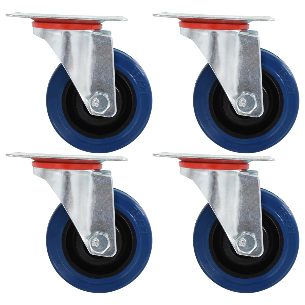 vidaXL Swivel Casters 4 pcs 75 mm