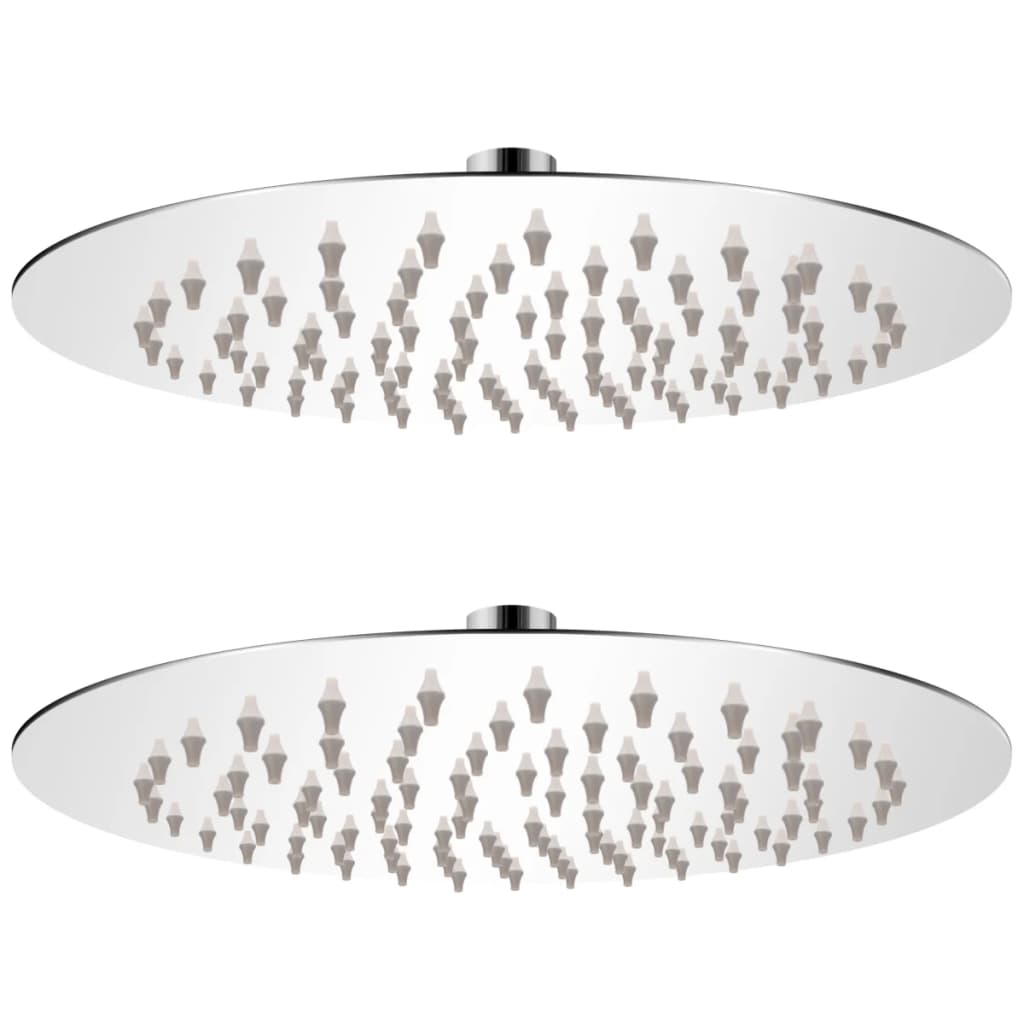 vidaXL Rain Shower Head 2 pcs Stainless Steel Ì÷ 20 cm