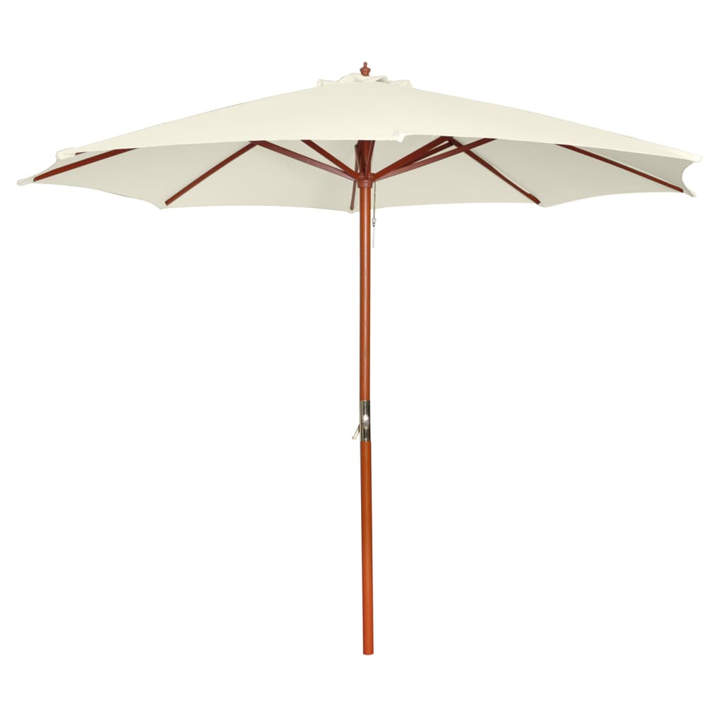 vidaXL Parasol 300x258 cm Sand White