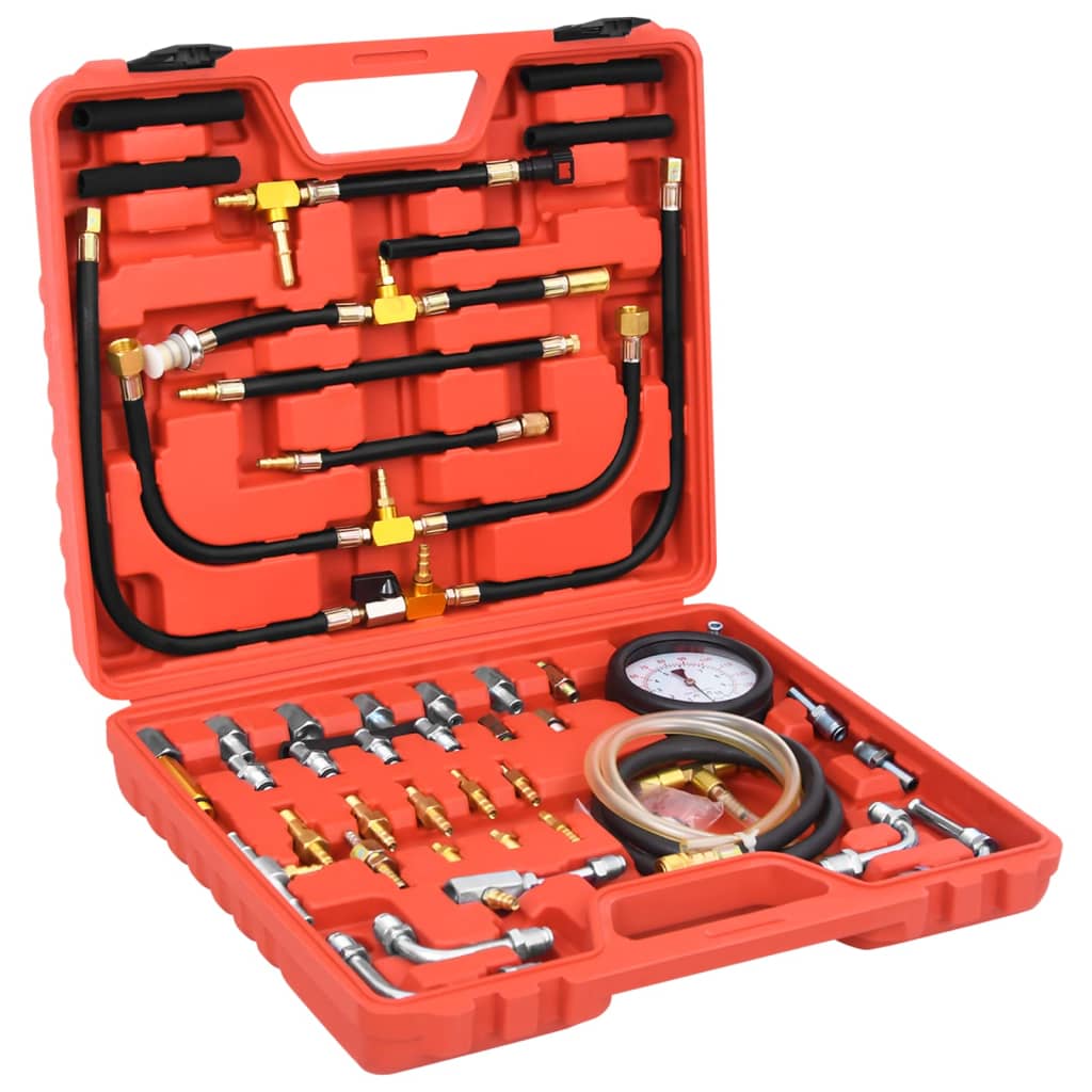 vidaXL Fuel Injection Pressure Test Kit 0.03 to 8 bar(0.5-120 PSI)
