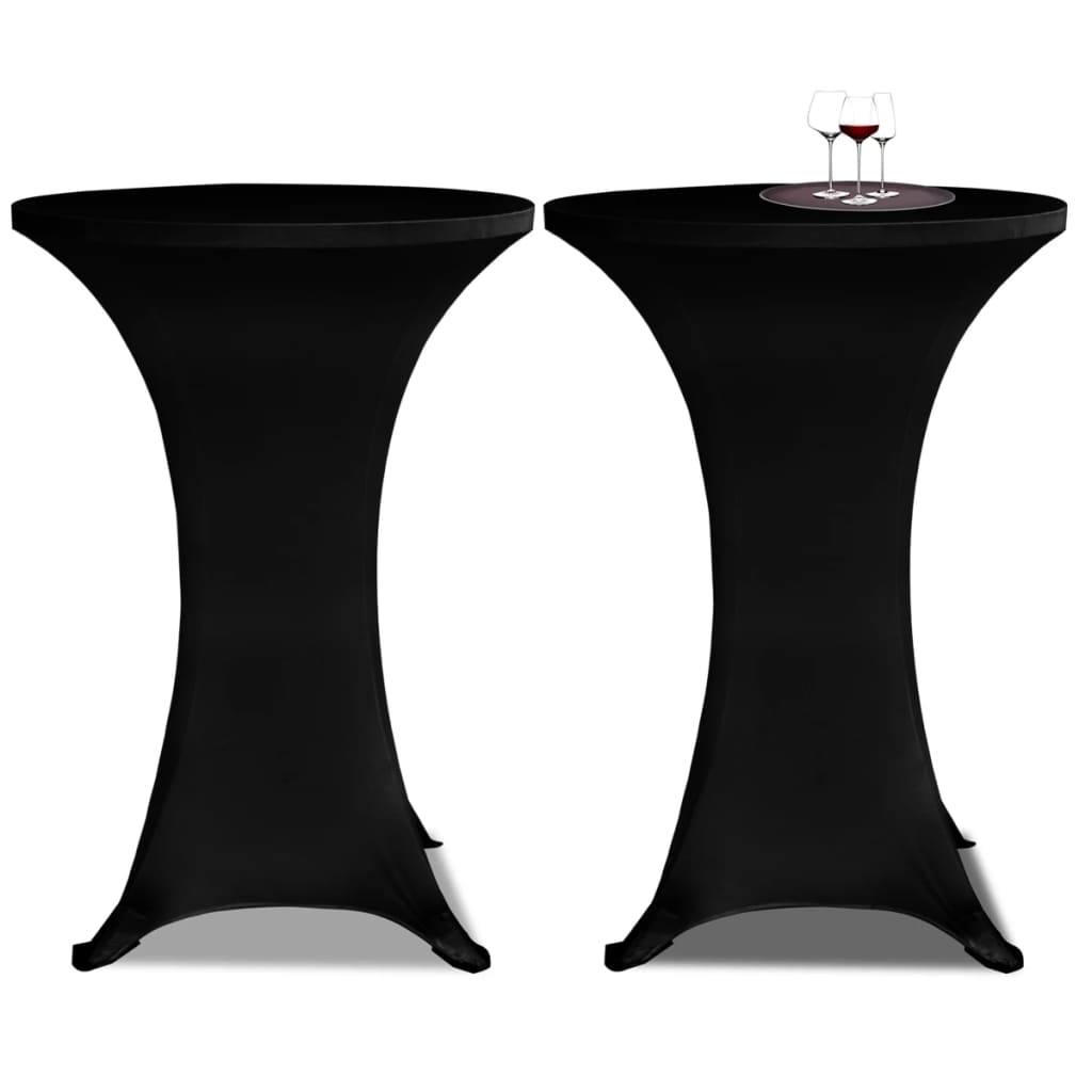 Standing Table Cover Ì÷60cm Black Stretch 2 pcs