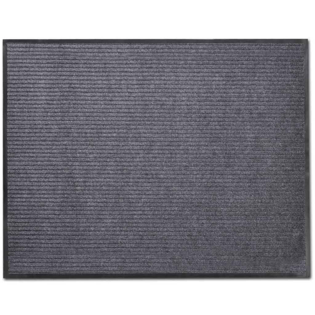 vidaXL Door Mat 120 x 180 cm Grey PVC