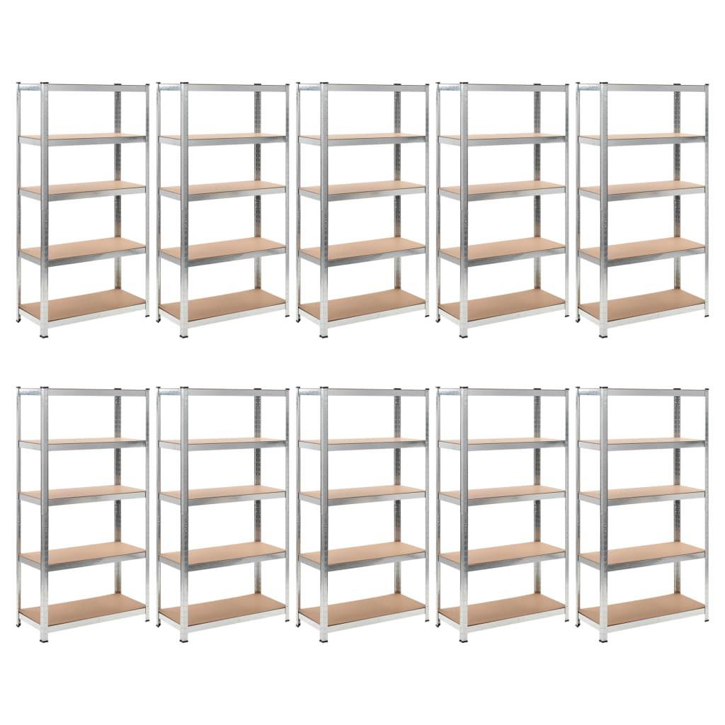 vidaXL Heavy-duty Storage Rack 10 pcs