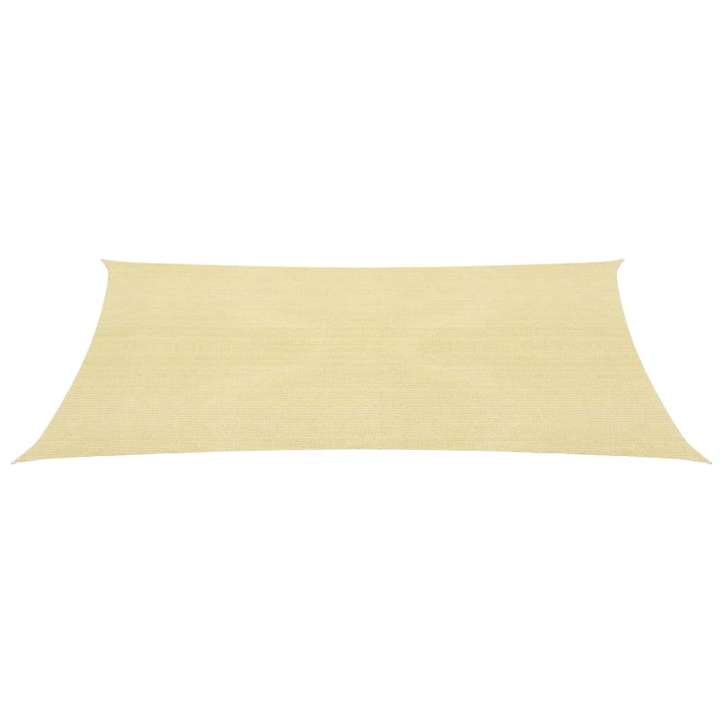 vidaXL Sunshade Sail HDPE Rectangular 2x4 m Beige