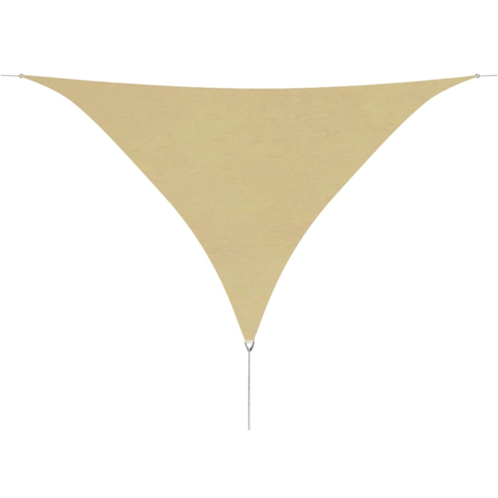 vidaXL Sunshade Sail Oxford Fabric Triangular 3.6x3.6x3.6 m Beige