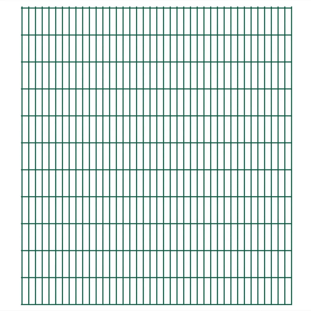 vidaXL 2D Garden Fence Panel 2.008x2.23 m Green