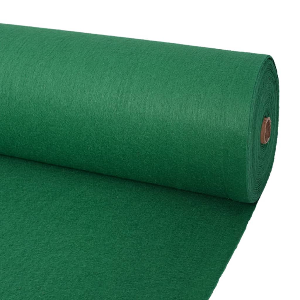 vidaXL Exhibition Carpet Plain 1x12 m Green