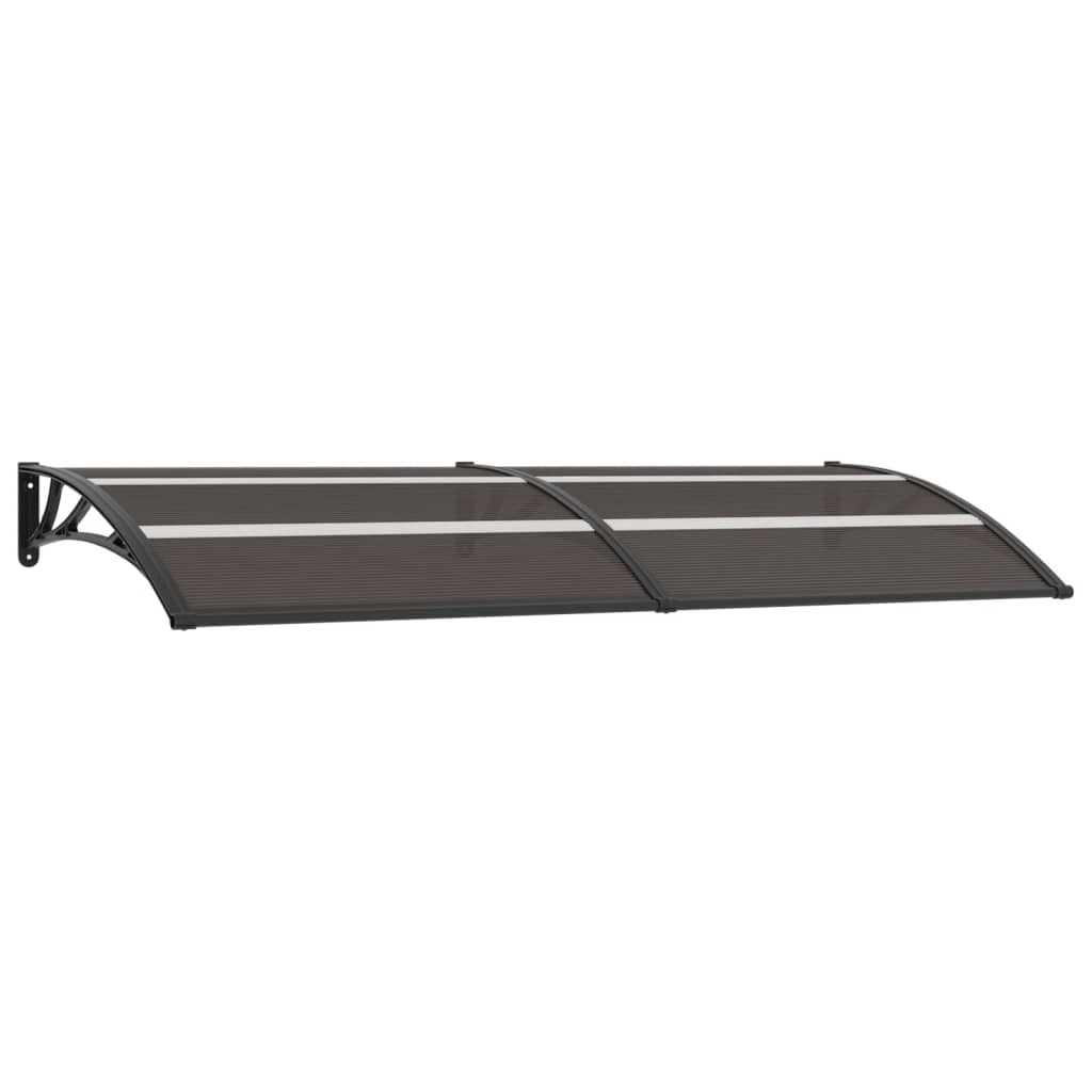 vidaXL Door Canopy Black 240x80 cm PC