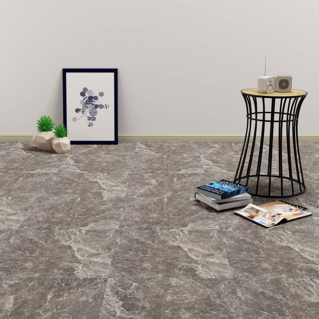 vidaXL Self-adhesive PVC Flooring Planks 5.11 må_ Black Marble