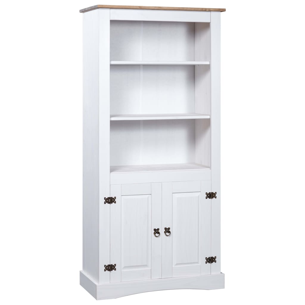vidaXL Cupboard Mexican Pine Corona Range White 80x40x170 cm
