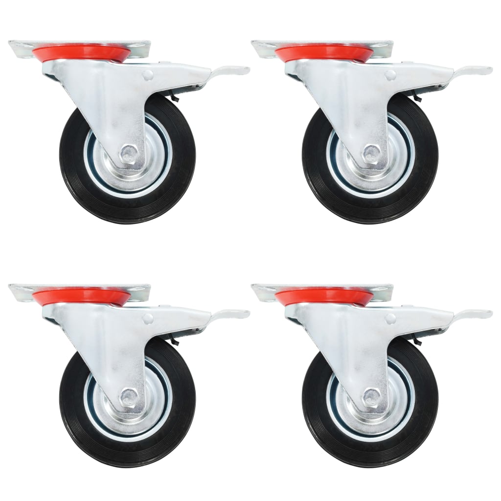 vidaXL 8 pcs Swivel Casters 100 mm