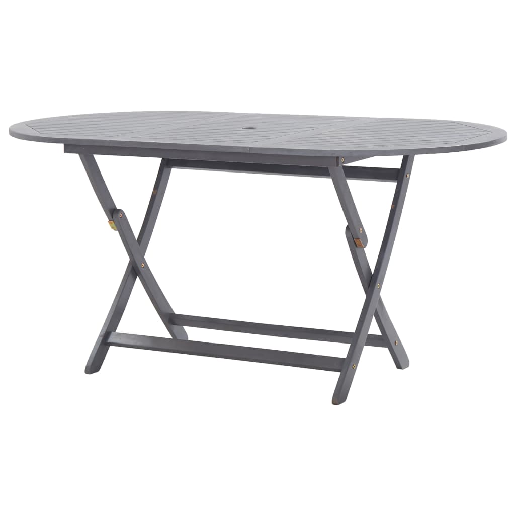 vidaXL Folding Garden Table 160x85x75 cm Solid Acacia Wood