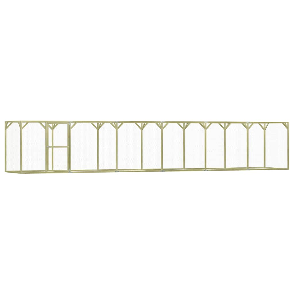 vidaXL Chicken Cage 1.5x9x1.5 m Impregnated Pinewood