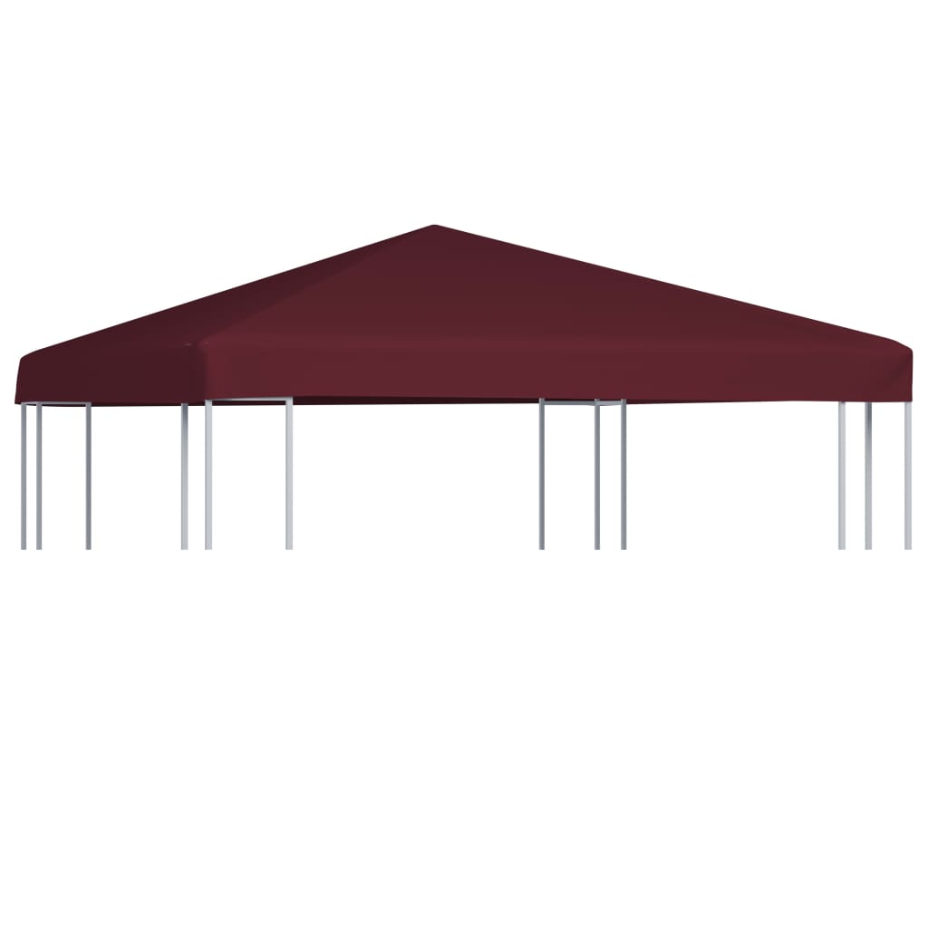 vidaXL Gazebo Top Cover 310 g/må_ 3x3 m Bordeaux