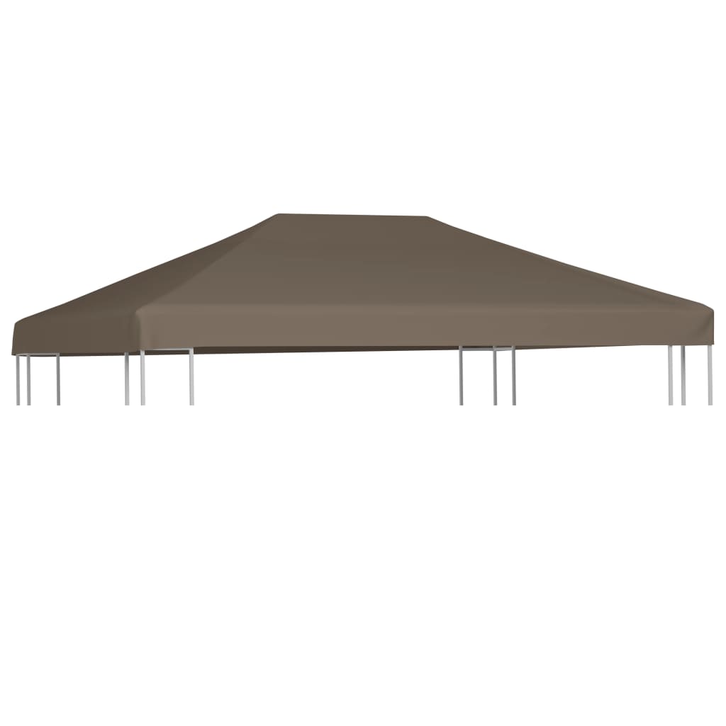 vidaXL Gazebo Top Cover 310 g/må_ 3x4 m Taupe