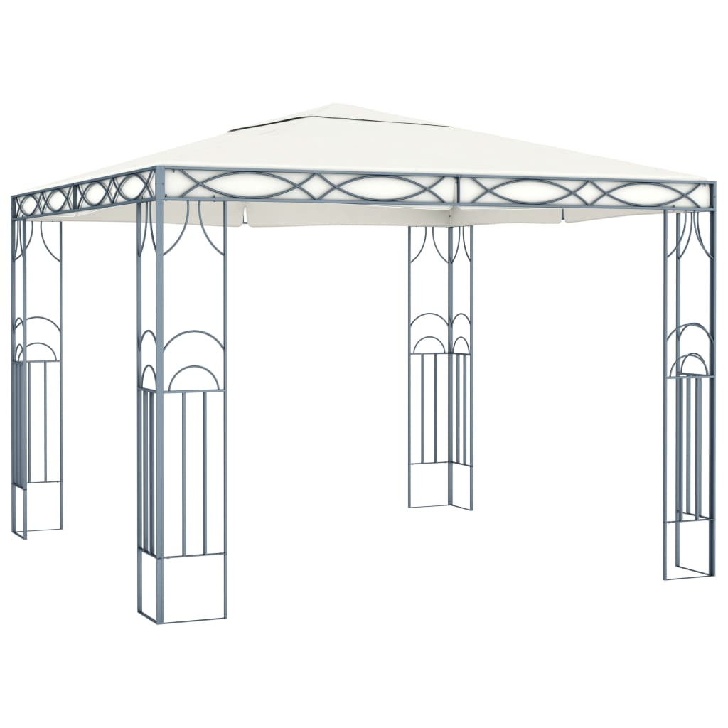 vidaXL Gazebo 300x300 cm Cream