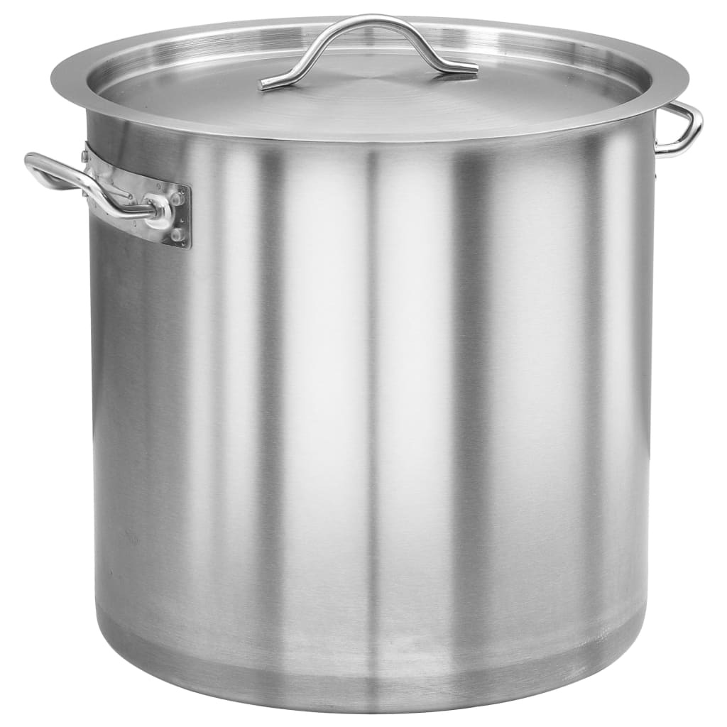 vidaXL Stock Pot 27 L 32x32 cm Stainless Steel