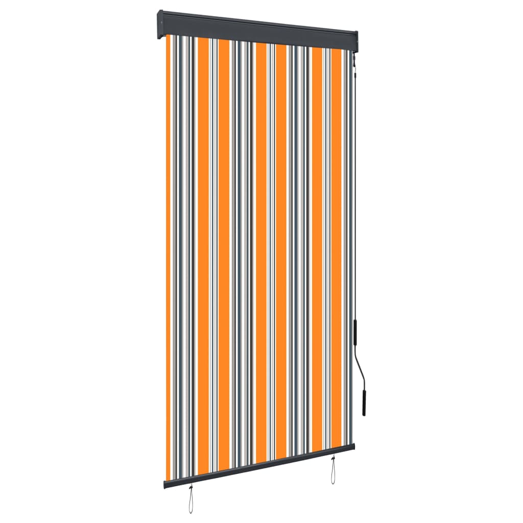 vidaXL Outdoor Roller Blind 80x250 cm Yellow and Blue