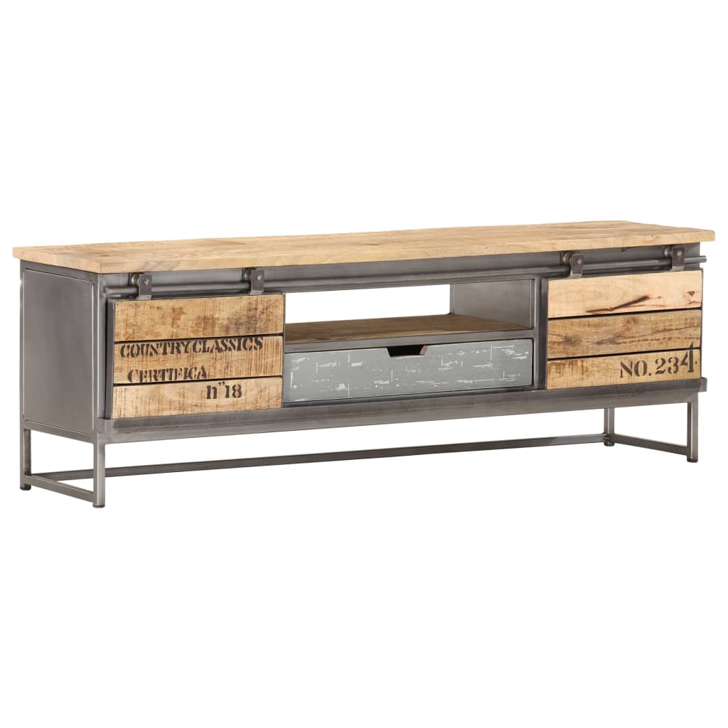 vidaXL TV Cabinet 120x30x40 cm Solid Mango Wood