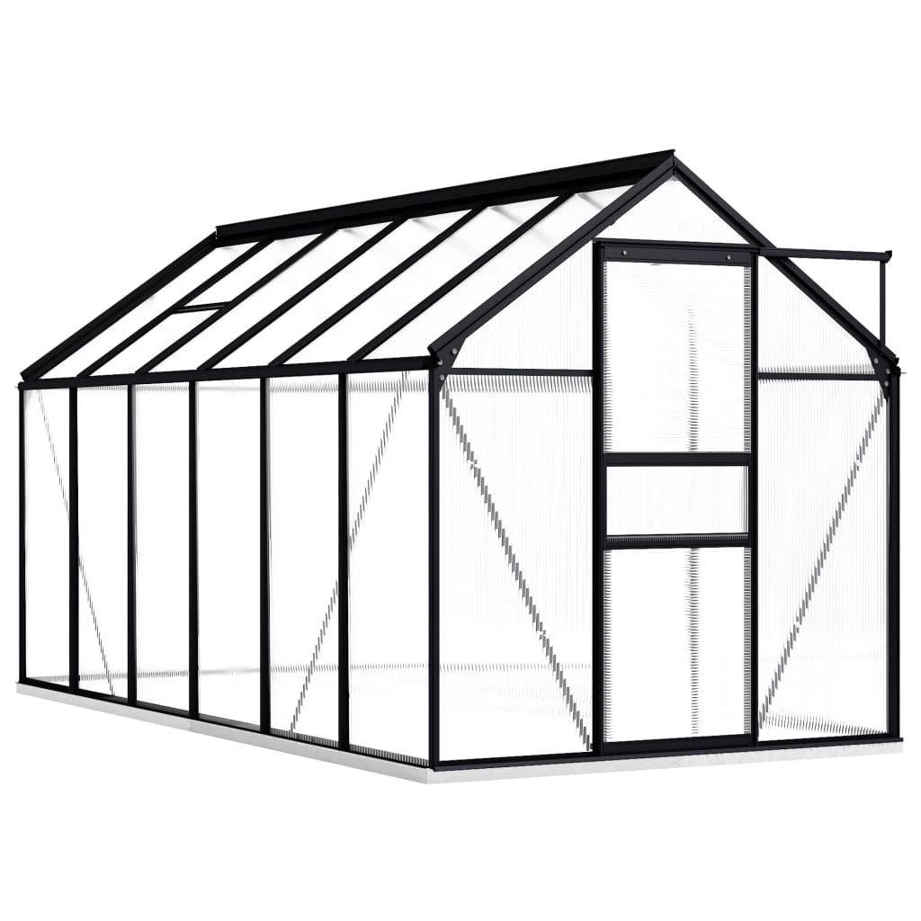 vidaXL Greenhouse with Base Frame Anthracite Aluminium 7.03 må_