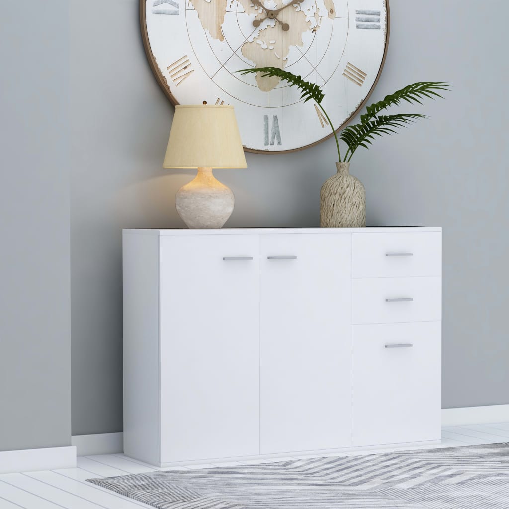 vidaXL Sideboard White 105x30x75 cm Engineered Wood