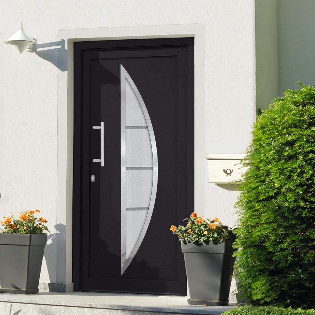 vidaXL Front Door Anthracite 108x200 cm
